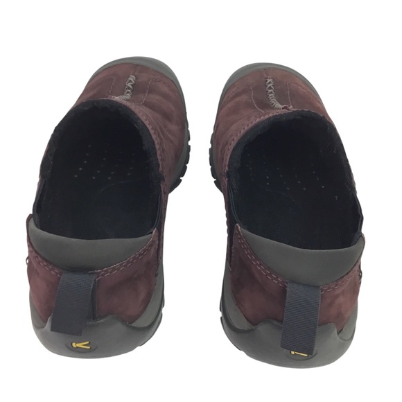 Keen Kaci Nubuck Leather Slip On Insulated Shoes Womens 7 Burgundy - Picture 5 of 10
